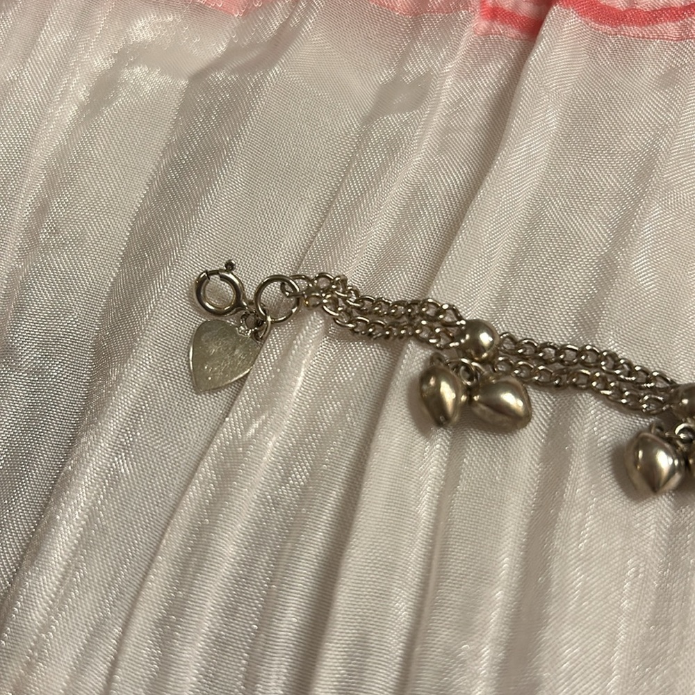 Solid Sterling Silver Anklet - image 6